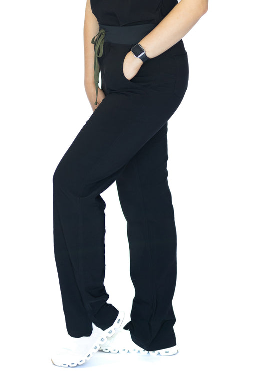 Not So Basic Scrub Pants - Black