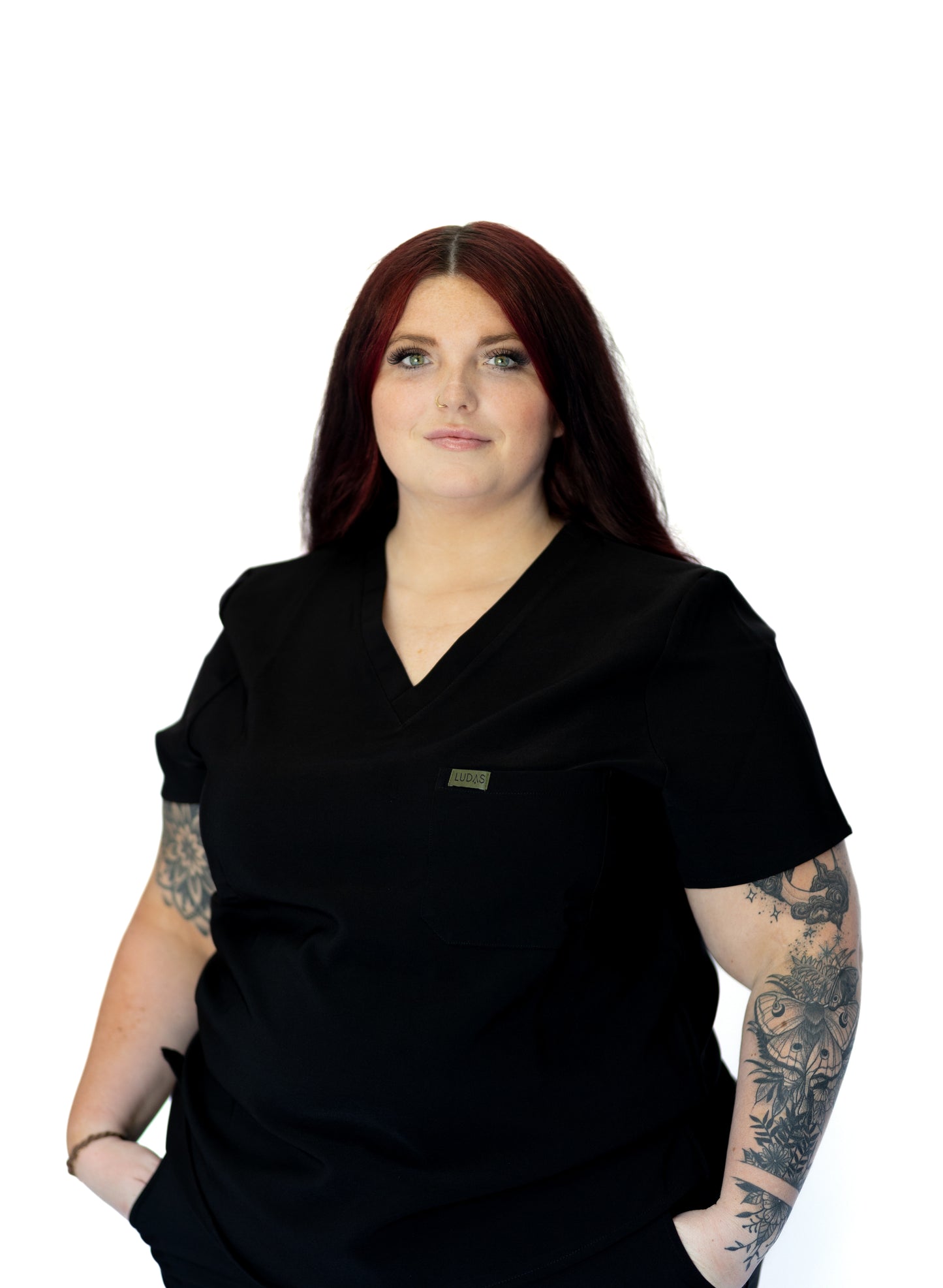 Not So Basic Scrub Top - Black
