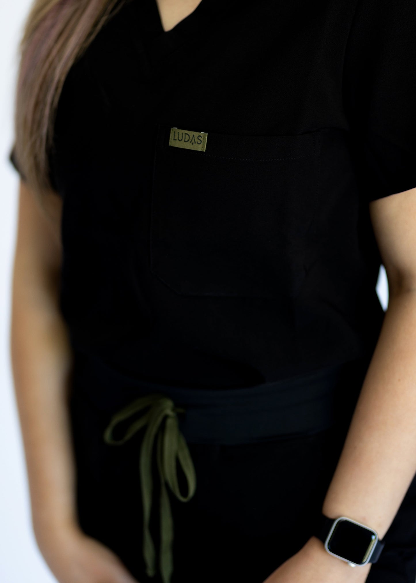 Not So Basic Scrub Top - Black