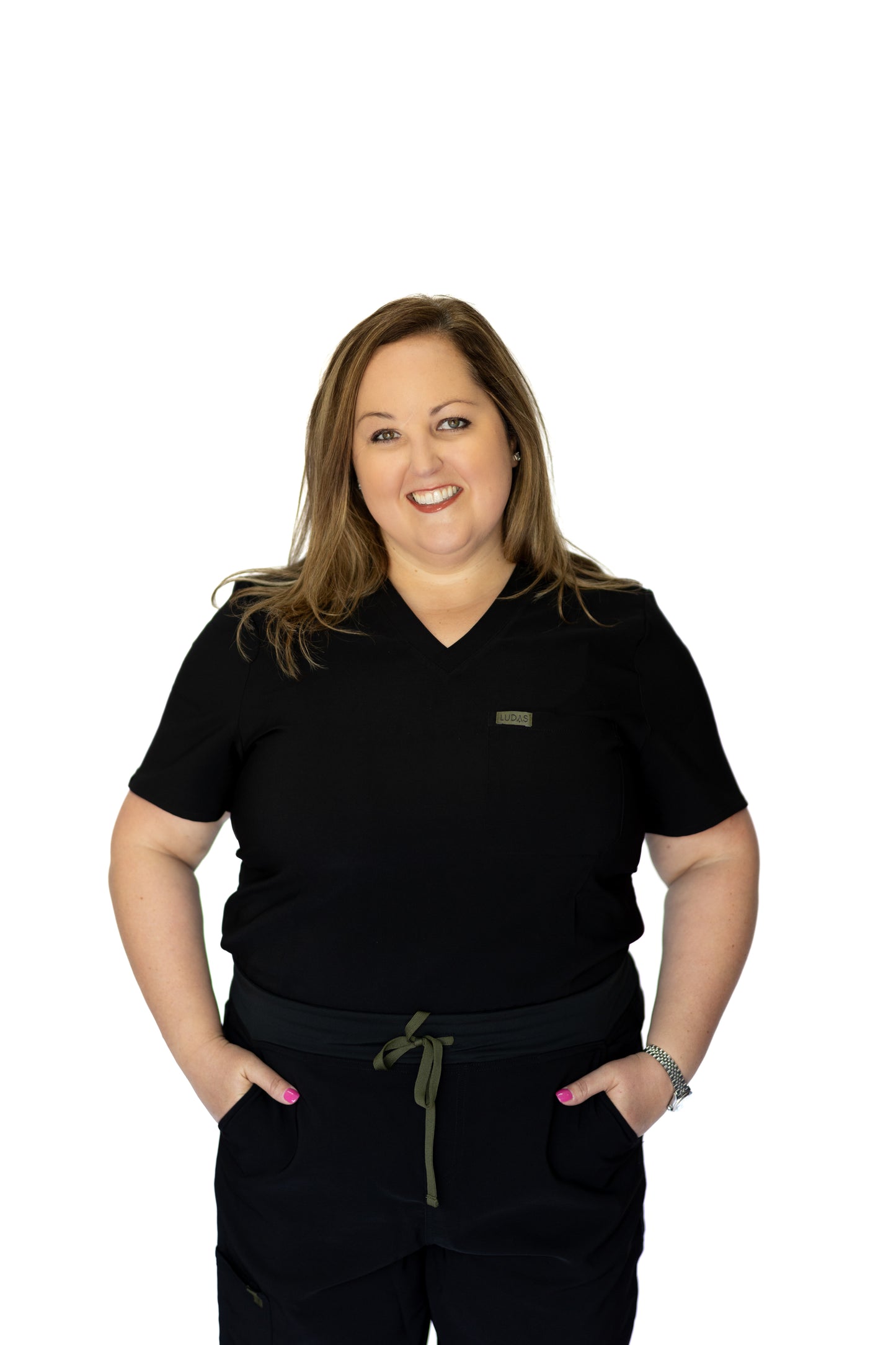 Not So Basic Scrub Top - Black