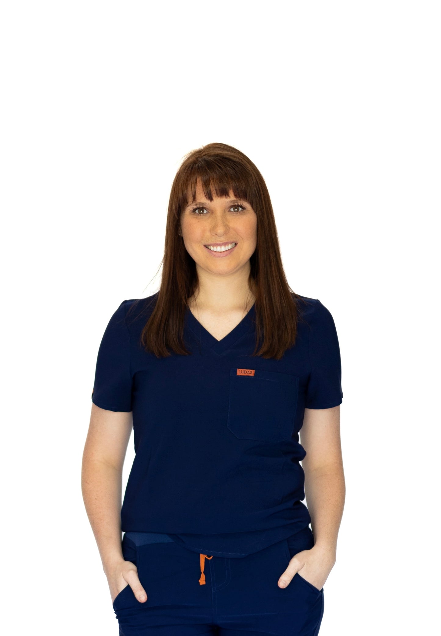 Not So Basic Scrub Top - Navy
