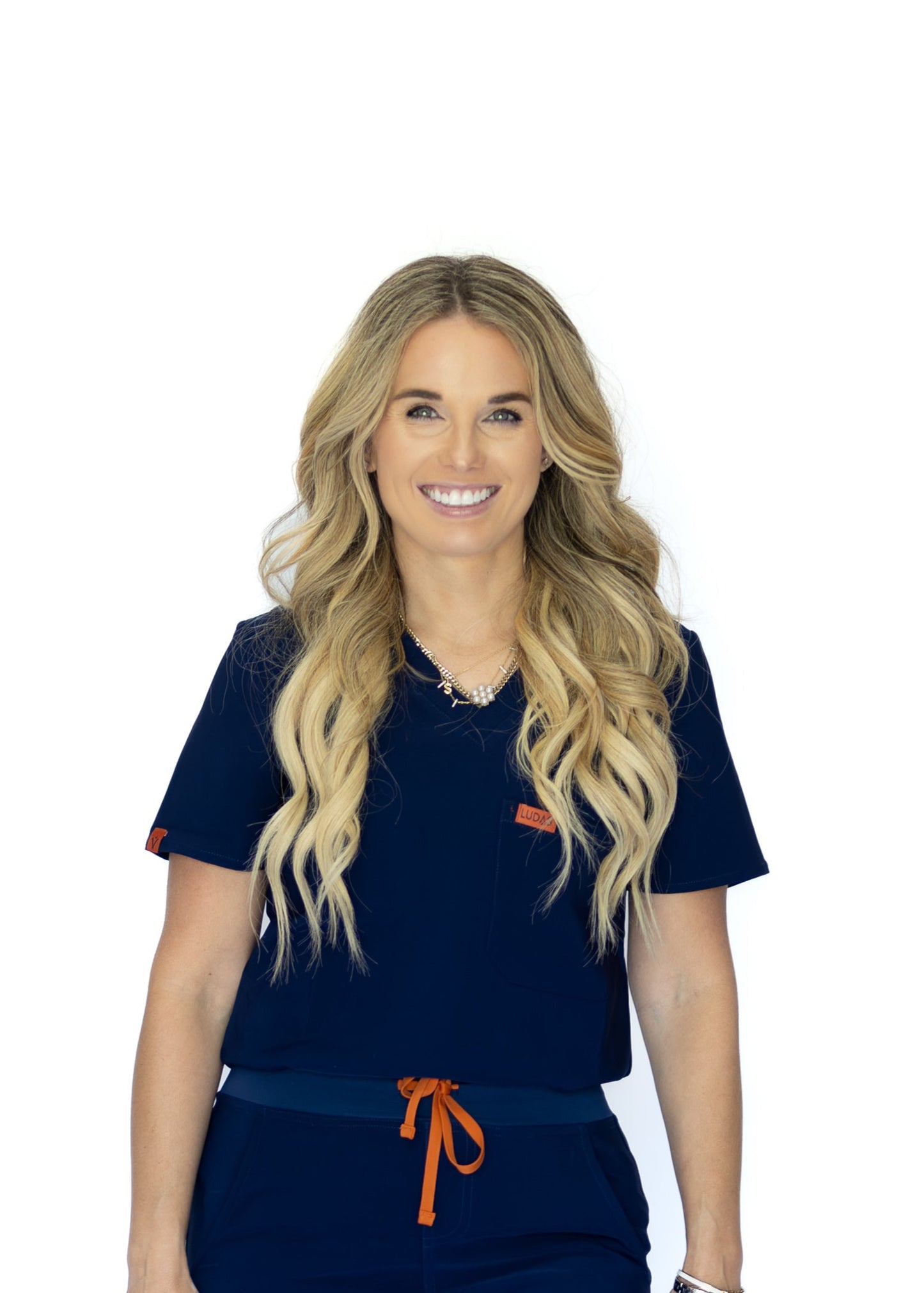 Not So Basic Scrub Top - Navy