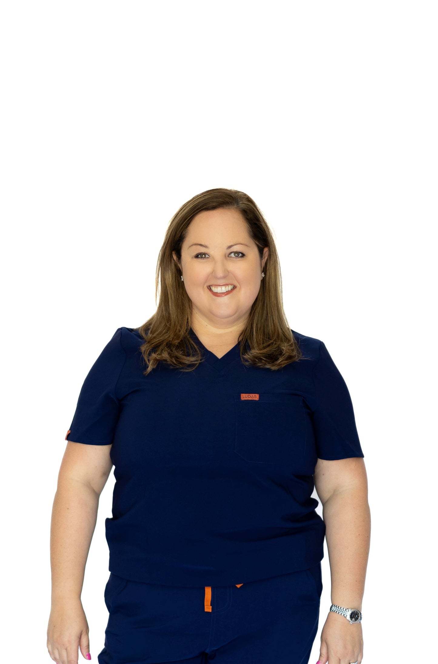 Not So Basic Scrub Top - Navy