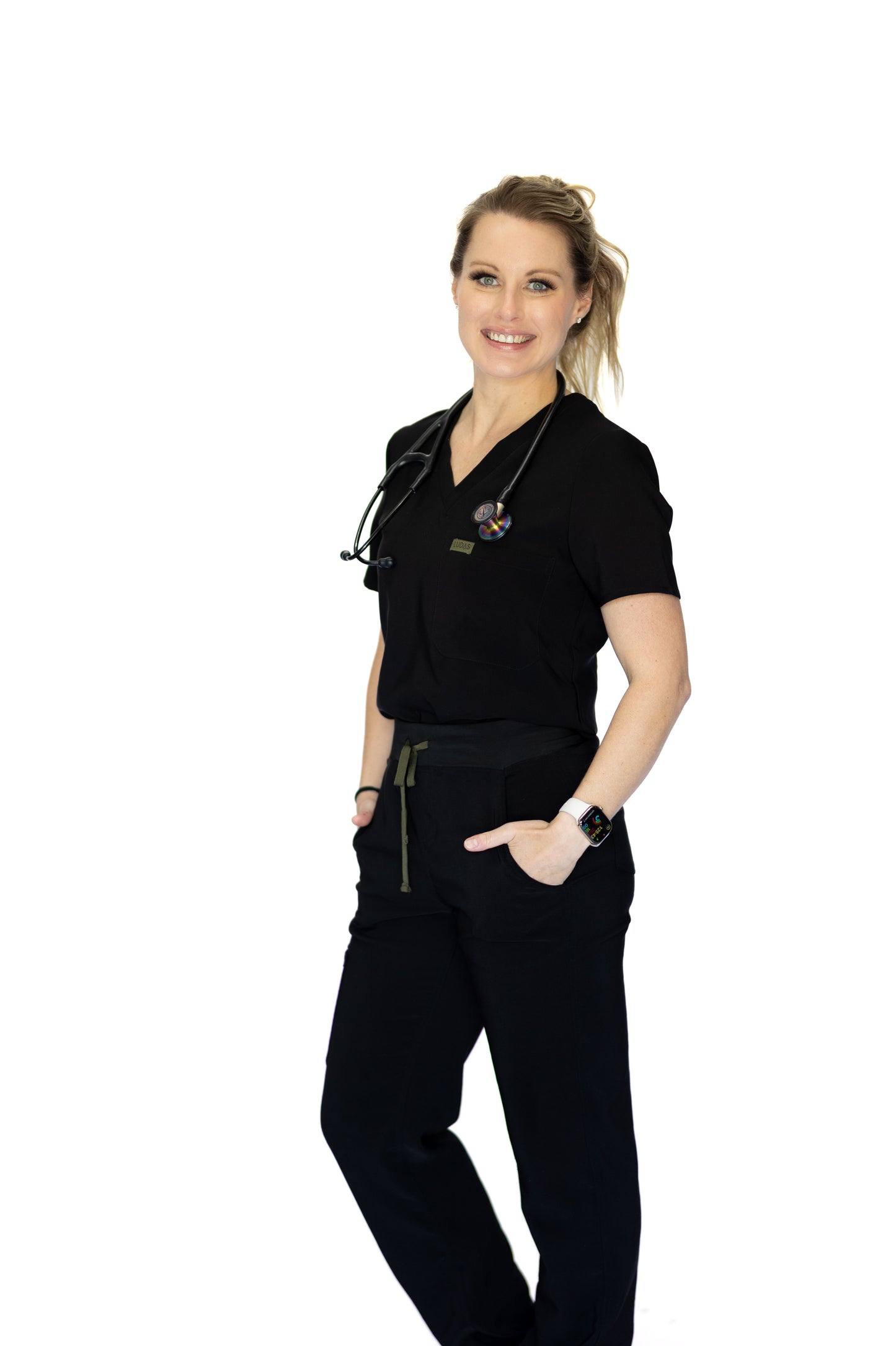 Not So Basic Scrub Pants - Black